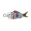 304 Stainless Steel Enamel Pendants STAS-I369-02P-01-1