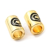 Brass Enamel Beads KK-M247-32G-3