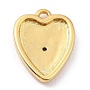 Brass Micro Pave Cubic Zirconia Charms ZIRC-I054-14G-08-3