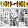 Stainless Steel DIY Nail Art Templates MRMJ-WH0092-080-1