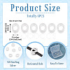 6Pcs 925 Sterling Silver Hollow Initial Beads STER-TA0001-53O-5