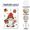 8 Sheets 8 Styles Christmas PVC Waterproof Wall Stickers DIY-WH0345-043-4