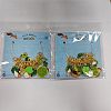 12Pcs 6 Style Green Color Theme Alloy Enamel Pendant Locking Stitch Markers HJEW-AB00141-3