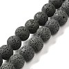 Natural Lava Rock Bead Strands G-L435-03-8mm-22-1