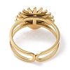 Ion Plating(IP) 304 Stainless Steel Ring RJEW-B059-01G-02-3