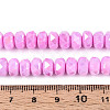 Anti-Tarnish Electroplate Glass Beads Strands GLAA-T025-8mm-11G-4