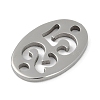 Non-Tarnish 304 Stainless Steel Flat Round Connector Charms STAS-L279-021P-2