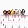Brass Magnetic Clasps with Loops KK-H361-M-4