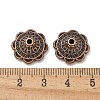 Tibetan Style Alloy Bead Caps TIBE-P003-81A-R-2