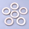 Unfinished Wood Linking Rings WOOD-F002-01-55mm-1