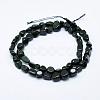 Synthetic Green Goldstone Beads Strands G-K203-37-2