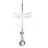 Glass Teardrop Hanging Suncatchers HJEW-JM04654-02-2