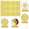 34 Sheets Self Adhesive Gold Foil Embossed Stickers DIY-WH0509-017-3