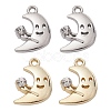 4Pcs 2 Colors Rack Plating Alloy Rhinestone Pendants FIND-YW0003-60-1