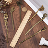 12Pcs 6 Style Fox & Phoenix & Swan & Fish & Dragon Tibetan Style Alloy Bookmarks FIND-SC0006-62-3