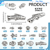 142Pcs 16 Styles Tibetan Style Zinc Alloy Beads FIND-PH0062-06-2