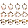 12Pcs Alloy Enamel Pendants JX135A-1