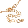 Alloy Rhinestone Pendant Necklaces for Women NJEW-U013-10G-02-4