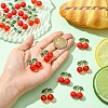 16Pcs 2 Styles Alloy Enamel & Acrylic Pendants ENAM-YW0005-65-5
