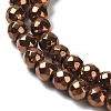 Non-magnetic Synthetic Hematite Beads Strands G-G092-4mm-2