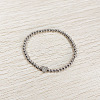 304 Stainless Steel Beads Stretch Bracelets for Women FS-WGC4F34-19-1