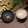 Christmas Series Wax Seal Brass Stamp Head AJEW-M037-01G-09-1