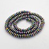 Electroplate Non-magnetic Synthetic Hematite Rondelle Beads Strands G-J216B-M-2