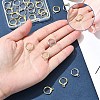 12Pcs 3 Colors Rack Plating Brass Hoop Earring Settings KK-FS0001-45-8