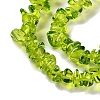 Spray Painted Transparent Glass Beads Strands GLAA-P060-01A-11-3