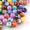 Opaque Acrylic Beads X-SACR-R853-8mm-M-1