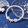 ABS Plastic Imitation Pearl Beaded Stretch Bracelet BJEW-JB10104-03-2