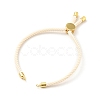 Half Finished Twisted Milan Rope Slider Bracelets FIND-G032-01G-09-2