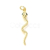 Brass Micro Pave Cubic Zirconia Pendants KK-V007-007P-03-1