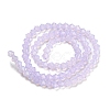 Baking Paint Transparent Glass Beads Strands DGLA-F029-J4mm-07-3
