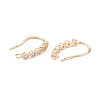 Rack Plating Brass Micro Pave Cubic Zirconia Earring Hooks ZIRC-F126-07G-2