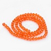 Transparent Glass Bead Strands GLAA-G013-10mm-70-2