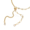 Natural Keshi Pearl Beads Slider Bracelets BJEW-JB13351-5