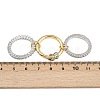 Brass Micro Pave Cubic Zirconia Plain Band Finger Rings for Women RJEW-P160-01B-G01-6