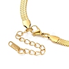 Ion Plating(IP) 304 Stainless Steel Herringbone Chain Necklace for Men Women NJEW-E076-03D-G-3