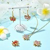 5Pcs 5 Styles Golden Plated Brass Box Clasps KK-CJ0002-22-6