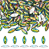 100Pcs Glass Rhinestone Cabochons RGLA-FG0001-25A-1