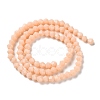 Opaque Solid Color Imitation Jade Glass Beads Strands GLAA-F029-P4mm-06-2