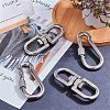 304 Stainless Steel Double Eye Swivel Clasps STAS-NB0004-28P-7