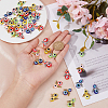 SUPERFINDINGS 5 Sets Evil Eye Resin Bead Pendants FIND-FH0009-10-4