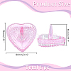 Heart-Shaped Glass Ring Holder AJEW-WH0643-265B-2