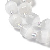 White Cat Eye Beads Strands G-Q169-F10-01-4