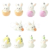 5Pcs 5 Styles Easter Opaque Resin Pendants RESI-YW0002-15-1