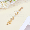 1Pc Bowknot Alloy Pendant Decorations AJEW-LP0007-70-1