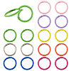 16Pcs 8 Colors Spray Painted Alloy Spring Gate Rings FIND-PH0009-67-1
