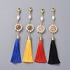 Polyester Tassel Big Pendant Decorations HJEW-JM00379-M-1